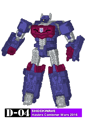 15 Shockwave – Transformers Retro Pixel Art