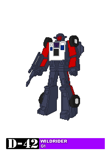 132 Wildrider – Transformers Pixel Art & GANIRON BEAT'EM UP