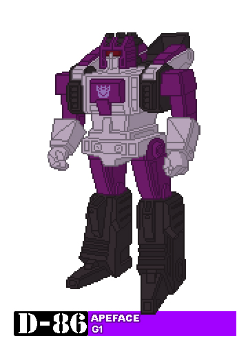 220 Apeface – Transformers Retro Pixel Art